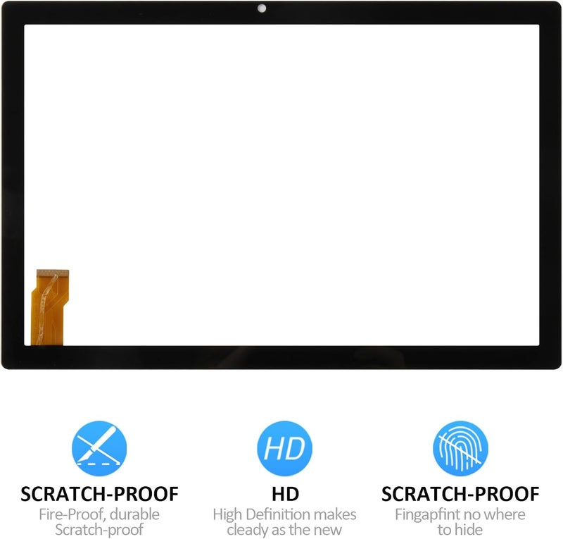 Olivechard for 10.1 inch DIALN X10G Touch Screen Panel Digitizer Front Panel Glass kit | High Sensitivity Replacement Touchscreen - Image 2